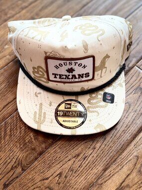 New Era Houston Texans 19TWENTY Adjustable Snapback Hat Western Desert Print NFL